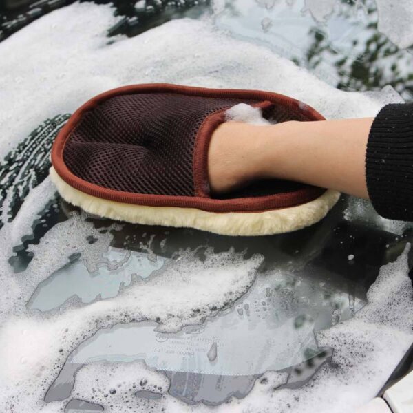 Car type soft hair car wash cleaning gloves car motorcycle car wash car care cleaning tools - Image 2