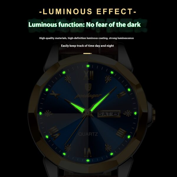 Belt Style Men's Waterproof Luminous Fashion Quartz Watch - Image 8