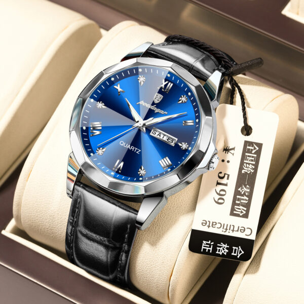 Belt Style Men's Waterproof Luminous Fashion Quartz Watch - Image 6