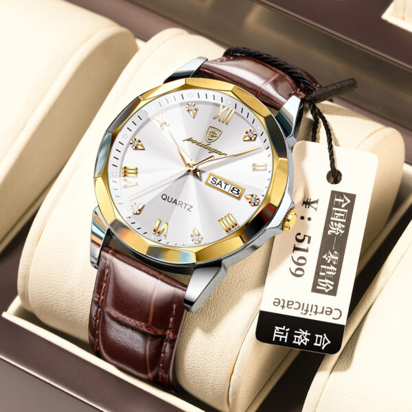 Belt Style Men's Waterproof Luminous Fashion Quartz Watch - Image 7