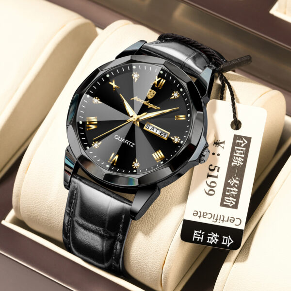 Belt Style Men's Waterproof Luminous Fashion Quartz Watch - Image 2