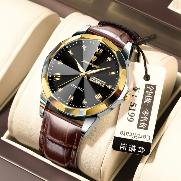 Belt Style Men's Waterproof Luminous Fashion Quartz Watch - Image 9