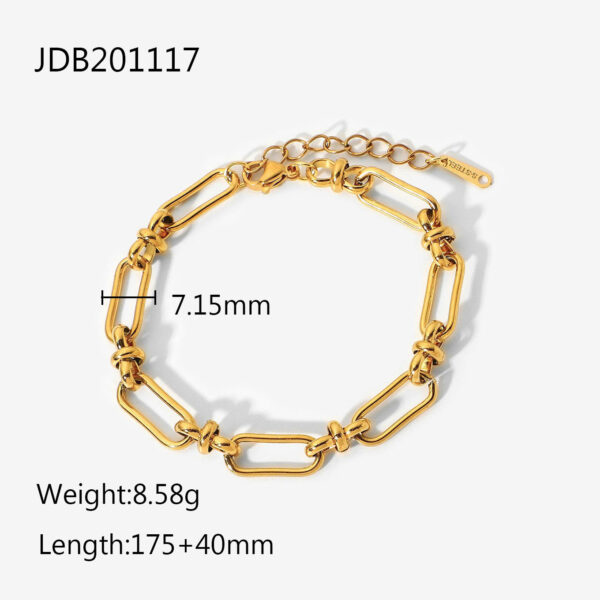 Classic Open 18K Plain Bracelet - Image 6