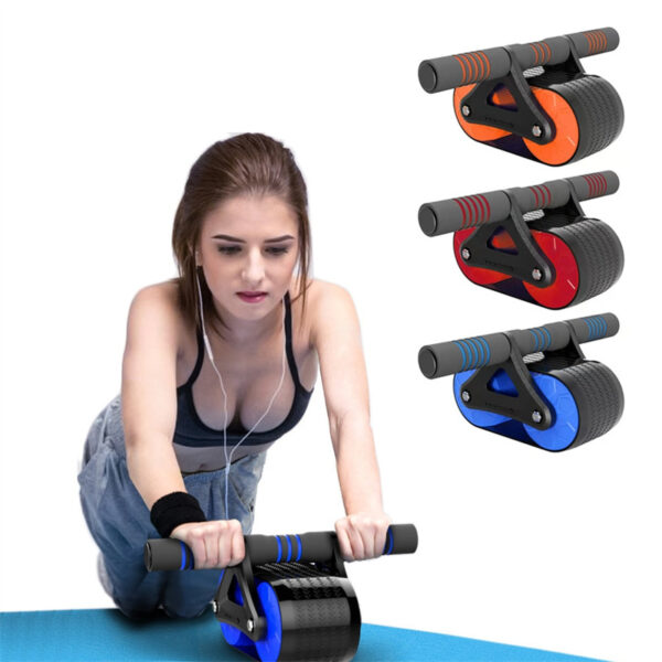 Double Wheel Abdominal Exerciser Women Men Automatic Rebound Ab Wheel Roller Waist Trainer Gym Sports Home Exercise 8 - Image 5